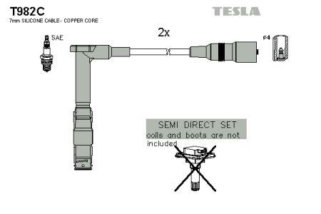 Tesla T982C Zündkabel kit T982C: Kaufen Sie zu einem guten Preis in Polen bei 2407.PL!