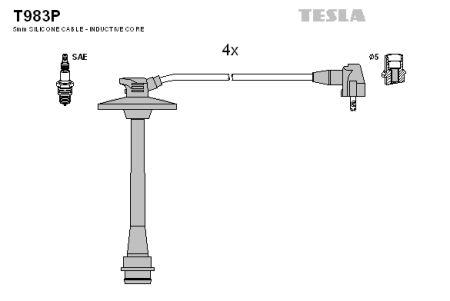Tesla T983P Zündkabel kit T983P: Kaufen Sie zu einem guten Preis in Polen bei 2407.PL!