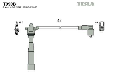 Tesla T998B Przewody wysokiego napięcia, komplet T998B: Dobra cena w Polsce na 2407.PL - Kup Teraz!