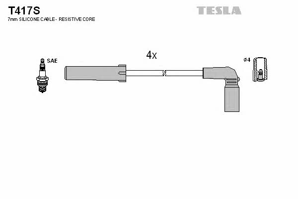 Tesla T417S Провода высоковольтные, комплект T417S: Отличная цена - Купить в Польше на 2407.PL!