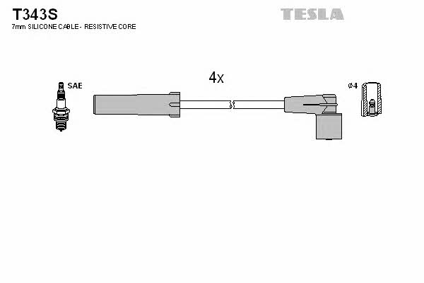 Tesla T343S Провода высоковольтные, комплект T343S: Купить в Польше - Отличная цена на 2407.PL!