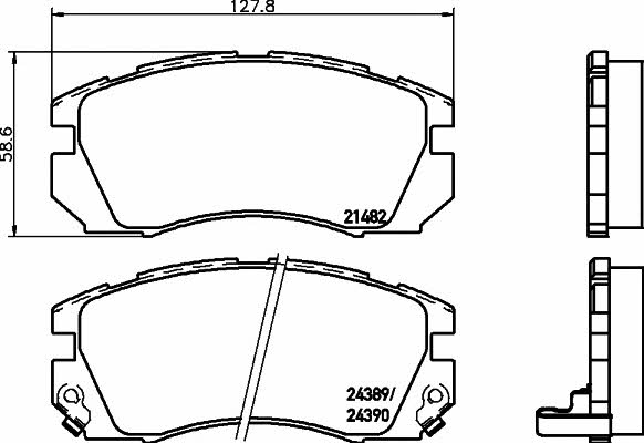 Textar 2148202 Гальмівні колодки, комплект 2148202: Приваблива ціна - Купити у Польщі на 2407.PL!