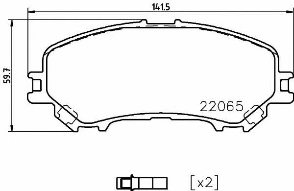 Textar 2206503 Brake Pad Set, disc brake 2206503: Buy near me in Poland at 2407.PL - Good price!