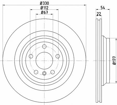 Textar 92273505 Rear ventilated brake disc 92273505: Buy near me in Poland at 2407.PL - Good price!