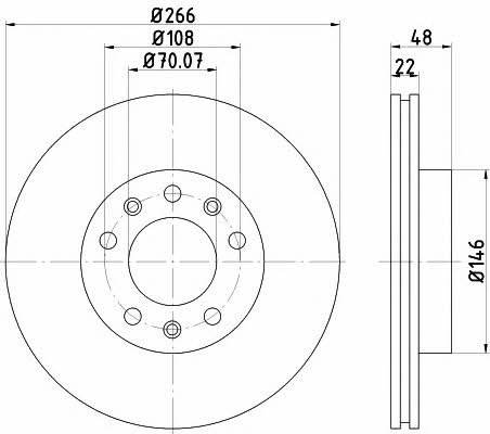 Textar 92269003 Ventilated disc brake, 1 pcs. 92269003: Buy near me in Poland at 2407.PL - Good price!