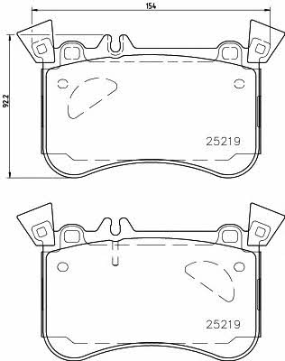 Textar 2521905 Brake Pad Set, disc brake 2521905: Buy near me in Poland at 2407.PL - Good price!