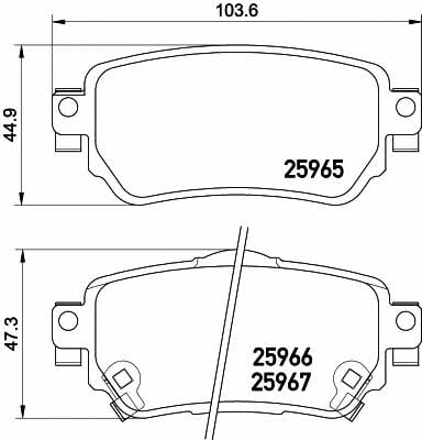 Textar 2596501 Brake Pad Set, disc brake 2596501: Buy near me in Poland at 2407.PL - Good price!