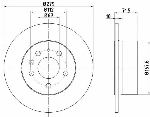 Textar 92032600 Тормозной диск задний невентилируемый 92032600: Отличная цена - Купить в Польше на 2407.PL!