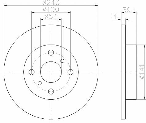 Textar 92038300 Unventilated front brake disc 92038300: Buy near me in Poland at 2407.PL - Good price!