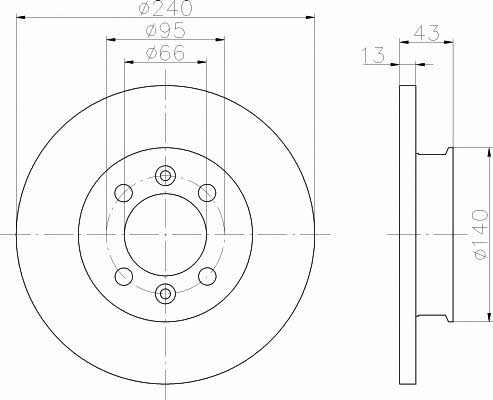 Textar 92044400 Brake disc 92044400: Buy near me at 2407.PL in Poland at an Affordable price!