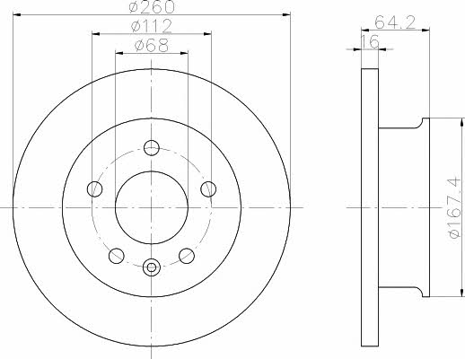 Textar 92055900 Тормозной диск передний невентилируемый 92055900: Отличная цена - Купить в Польше на 2407.PL!