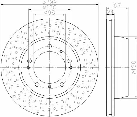 Textar 92176703 Innenbelüftete Bremsscheibe perforiert 92176703: Kaufen Sie zu einem guten Preis in Polen bei 2407.PL!