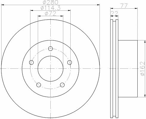 Textar 92184303 Innenbelüftete Bremsscheibe vorne 92184303: Kaufen Sie zu einem guten Preis in Polen bei 2407.PL!