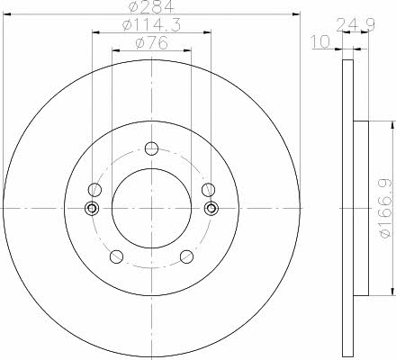 Textar 92239103 Bremsscheibe hinten, unbelüftet 92239103: Kaufen Sie zu einem guten Preis in Polen bei 2407.PL!