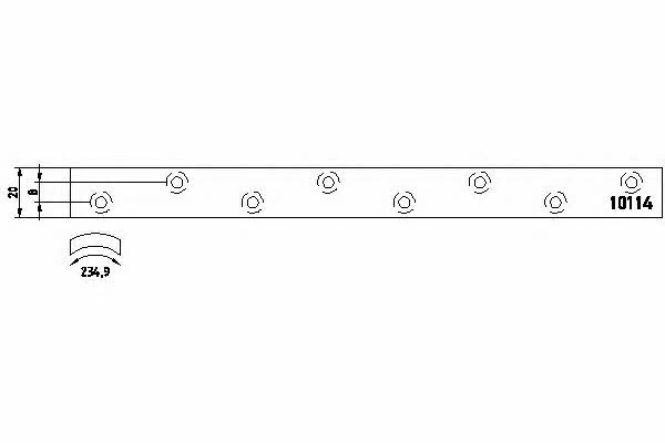 Textar 1011401 Friction lining for brake pads 1011401: Buy near me in Poland at 2407.PL - Good price!