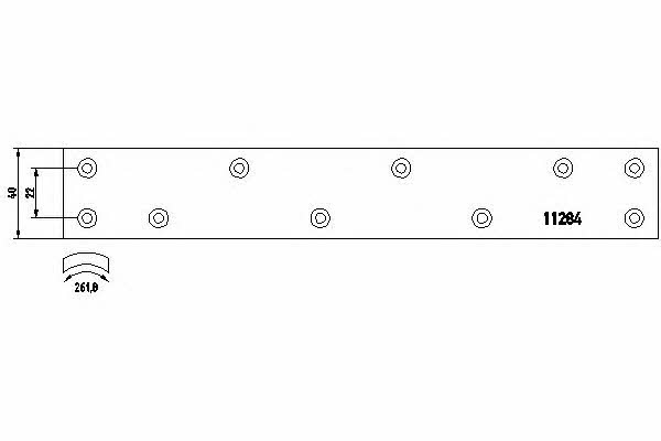 Textar 1128401 Friction lining for brake pads 1128401: Buy near me in Poland at 2407.PL - Good price!