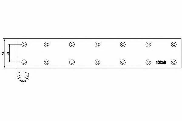 Textar 1325001 Friction lining for brake pads 1325001: Buy near me in Poland at 2407.PL - Good price!