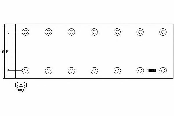 Textar 1558008 Накладки фрикционные тормозных колодок 1558008: Отличная цена - Купить в Польше на 2407.PL!