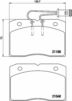 Textar 2118801 Brake Pad Set, disc brake 2118801: Buy near me in Poland at 2407.PL - Good price!