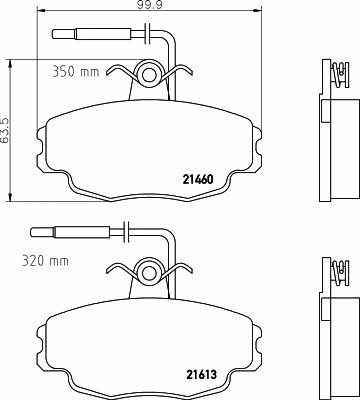 Textar 2146002 Brake Pad Set, disc brake 2146002: Buy near me in Poland at 2407.PL - Good price!