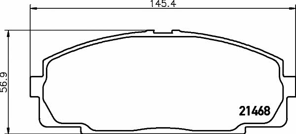 Textar 2146801 Scheibenbremsbeläge, Set 2146801: Kaufen Sie zu einem guten Preis in Polen bei 2407.PL!