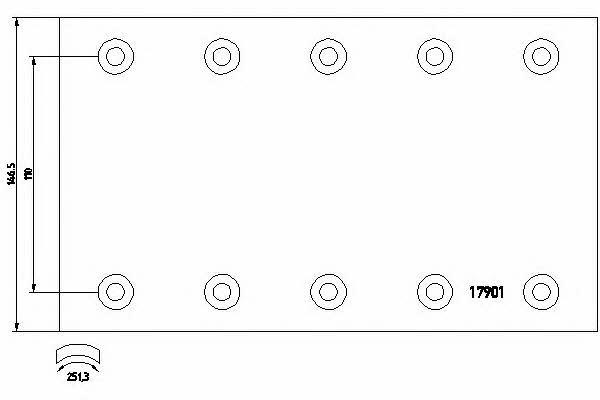 Textar 1790007 Friction lining for brake pads 1790007: Buy near me in Poland at 2407.PL - Good price!