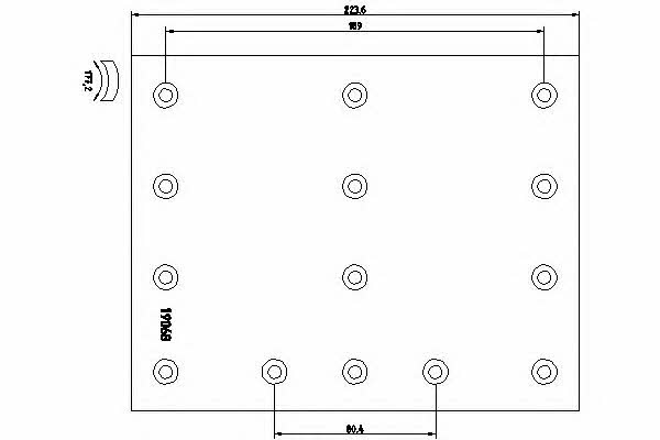 Textar 1906811 Friction lining for brake pads 1906811: Buy near me in Poland at 2407.PL - Good price!