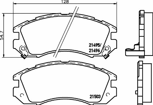 Textar 2149501 Brake Pad Set, disc brake 2149501: Buy near me in Poland at 2407.PL - Good price!