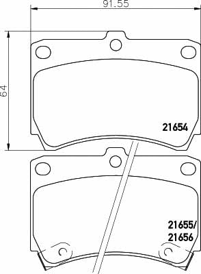 Textar 2165404 Brake Pad Set, disc brake 2165404: Buy near me in Poland at 2407.PL - Good price!