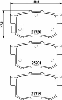 Textar 2172001 Brake Pad Set, disc brake 2172001: Buy near me in Poland at 2407.PL - Good price!