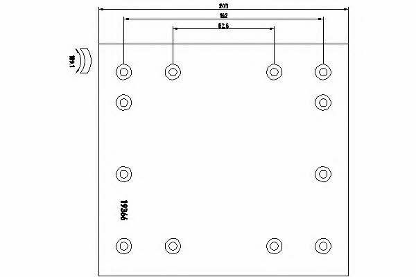 Textar 1936513 Friction lining for brake pads 1936513: Buy near me in Poland at 2407.PL - Good price!