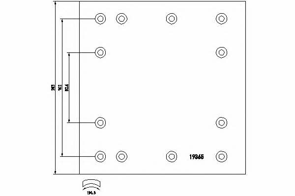 Textar 1936608 Friction lining for brake pads 1936608: Buy near me in Poland at 2407.PL - Good price!