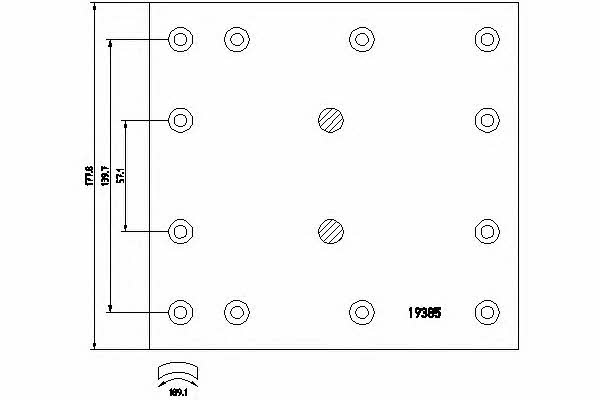 Textar 1938415 Friction lining for brake pads 1938415: Buy near me in Poland at 2407.PL - Good price!