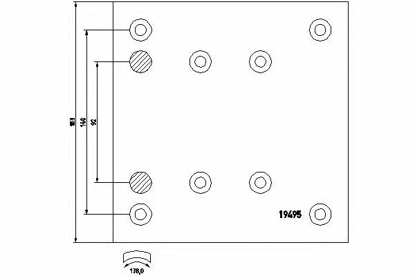 Textar 1949512 Friction lining for brake pads 1949512: Buy near me in Poland at 2407.PL - Good price!