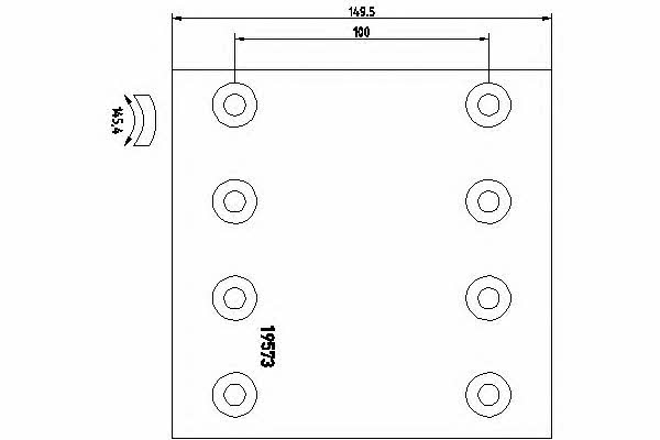 Textar 1957306 Friction lining for brake pads 1957306: Buy near me in Poland at 2407.PL - Good price!