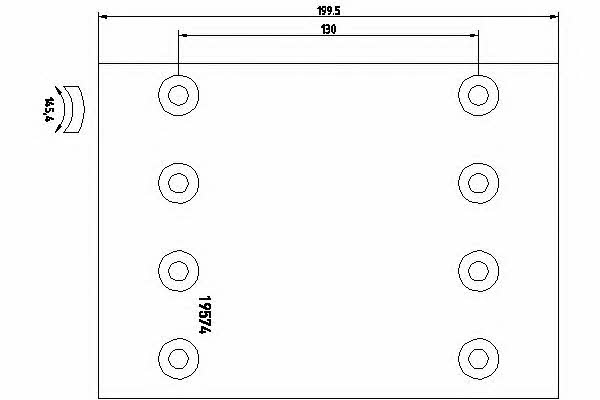 Textar 1957424 Friction lining for brake pads 1957424: Buy near me in Poland at 2407.PL - Good price!