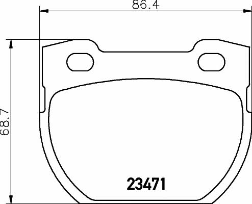 Textar 2347101 Brake Pad Set, disc brake 2347101: Buy near me in Poland at 2407.PL - Good price!