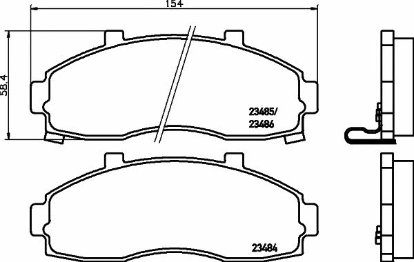 Textar 2348401 Scheibenbremsbeläge, Set 2348401: Bestellen Sie in Polen zu einem guten Preis bei 2407.PL!