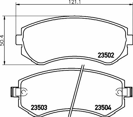 Textar 2350201 Brake Pad Set, disc brake 2350201: Buy near me in Poland at 2407.PL - Good price!