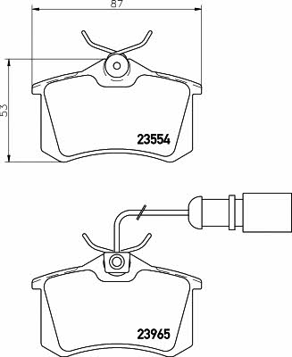 Textar 2355403 Brake Pad Set, disc brake 2355403: Buy near me at 2407.PL in Poland at an Affordable price!