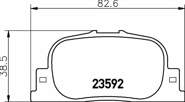 Textar 2359201 Brake Pad Set, disc brake 2359201: Buy near me in Poland at 2407.PL - Good price!