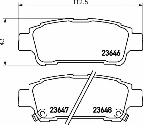 Textar 2364601 Brake Pad Set, disc brake 2364601: Buy near me in Poland at 2407.PL - Good price!