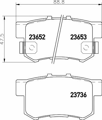 Textar 2365201 Brake Pad Set, disc brake 2365201: Buy near me in Poland at 2407.PL - Good price!
