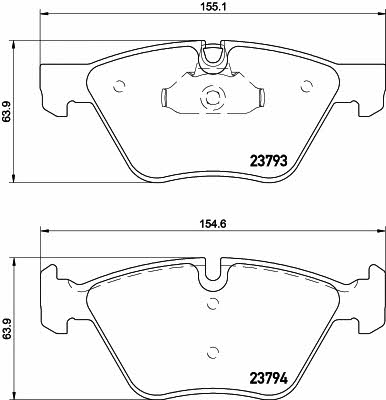 Textar 2379381 Scheibenbremsbeläge, Set 2379381: Kaufen Sie zu einem guten Preis in Polen bei 2407.PL!