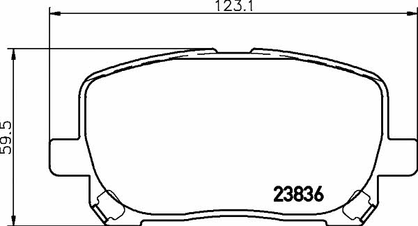 Textar 2383601 Brake Pad Set, disc brake 2383601: Buy near me in Poland at 2407.PL - Good price!