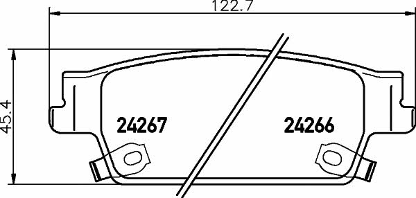 Textar 2426601 Brake Pad Set, disc brake 2426601: Buy near me in Poland at 2407.PL - Good price!