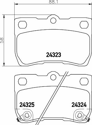 Textar 2432301 Brake Pad Set, disc brake 2432301: Buy near me in Poland at 2407.PL - Good price!