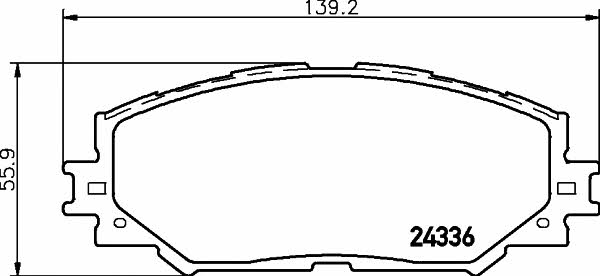 Textar 2433601 Front disc brake pads, set 2433601: Buy near me in Poland at 2407.PL - Good price!