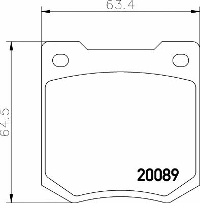 Textar 2008901 Тормозные колодки дисковые, комплект 2008901: Отличная цена - Купить в Польше на 2407.PL!
