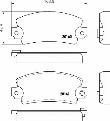 Textar 2014003 Brake Pad Set, disc brake 2014003: Buy near me in Poland at 2407.PL - Good price!